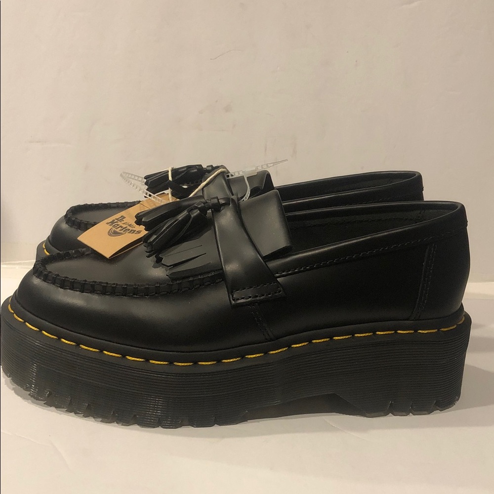 NWT Dr. Martens Adrian Quad Leather Platform Loafers - Picture 2 of 6